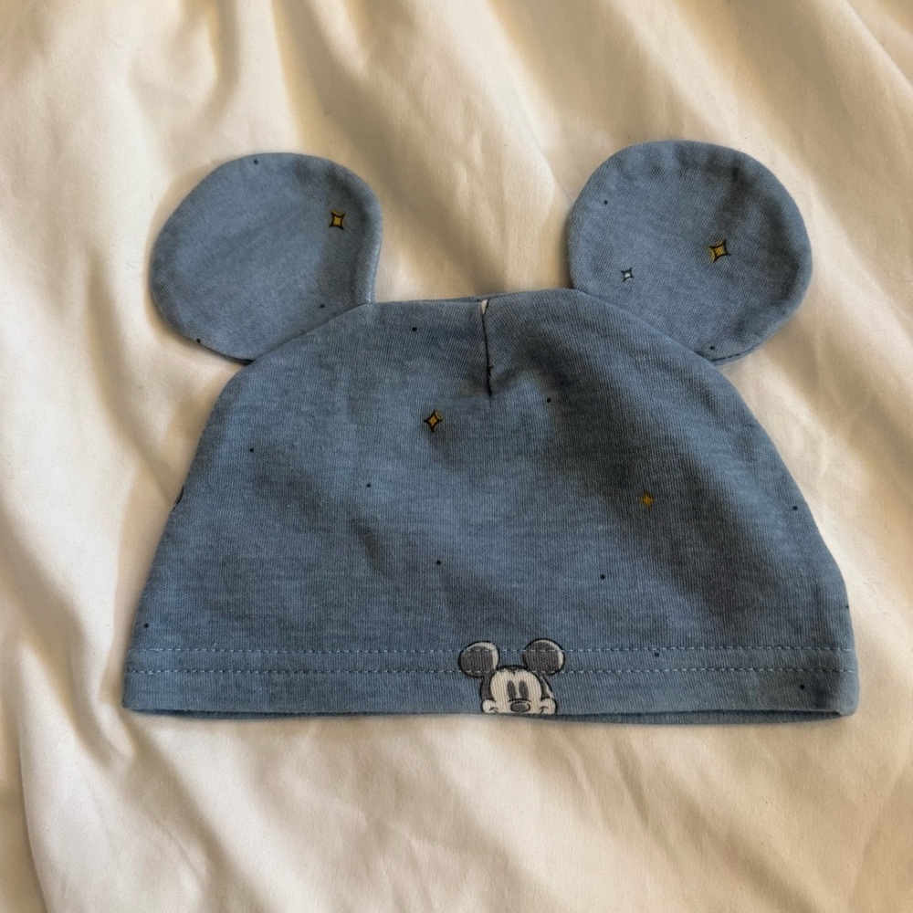 NWOT Mickey Mouse Disney Baby Beanie with Soft Ears